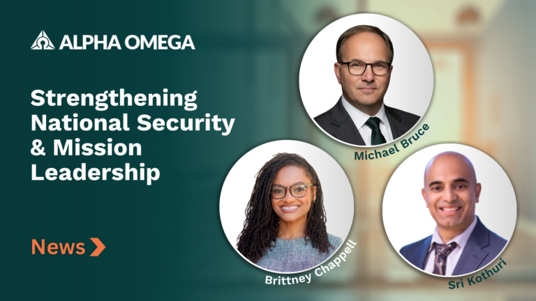 Alpha Omega Appoints Michael Bruce, Brittney Chappell, and Sri Kothuri