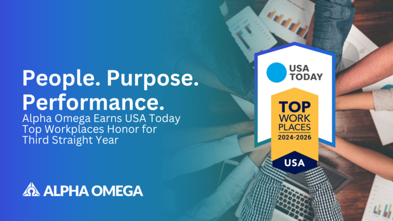 USA Today Top Workplaces 2026 | Alpha Omega Named for Third Year