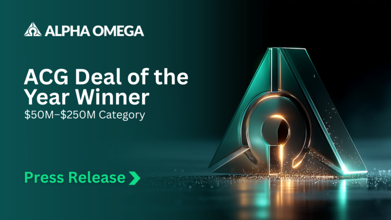 Alpha Omega Wins 2026 ACG Deal of the Year Award