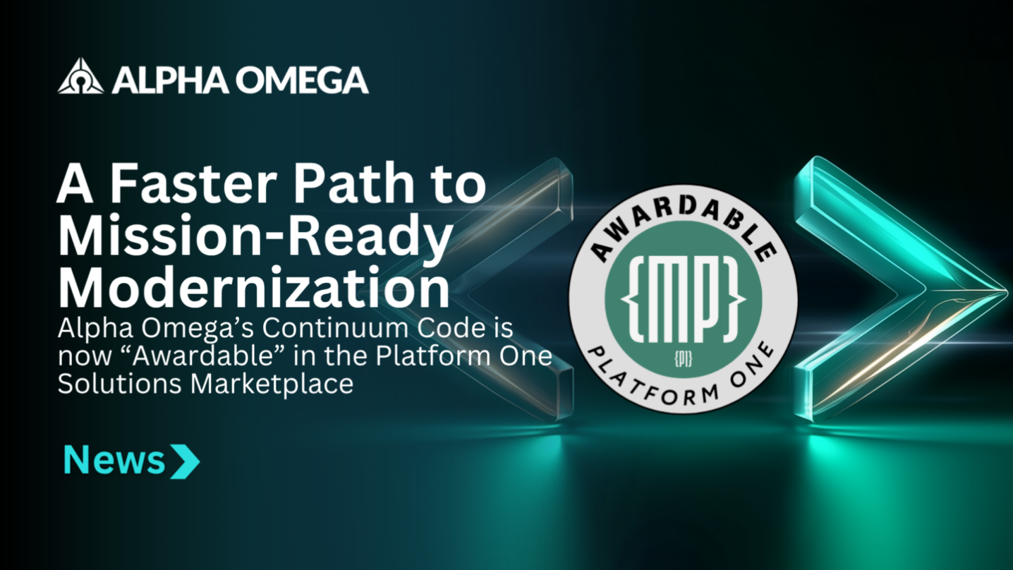 Alpha Omega Continuum Code Awardable in the P1 Solutions Marketplace