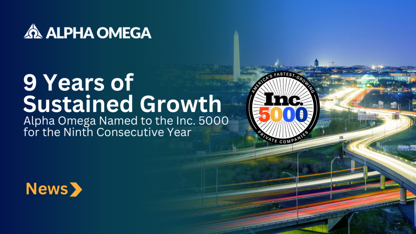 Alpha Omega named to Inc. 5000 for ninth consecutive year